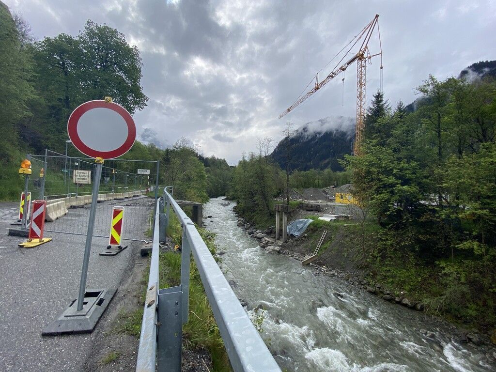 Brücke zur Valiserabahn  wird saniert