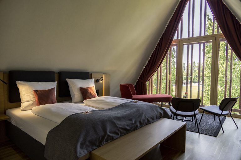 22 neue Zimmer umfasst der Neubau des Jufa Hotels in Bregenz – auch Familiensuiten sind Teil der Erweiterung. <span class="copyright">vn/PAulitsch</span>