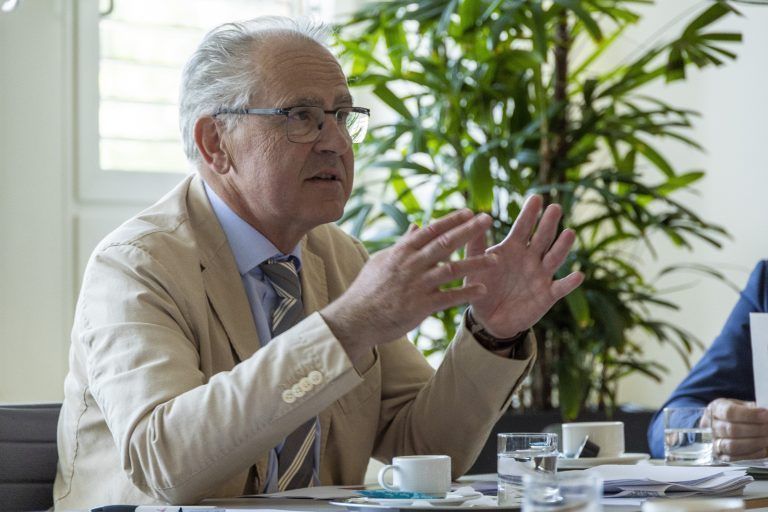 illwerke vkw-Chef Christof Germann: In Österreich mit Verlust niedrige Preise bewerkstelligt, in Deutschland das Geld für den Stromrabatt und Investitionen erwirtschaftet. <span class="copyright">VN/Paulitsch</span>