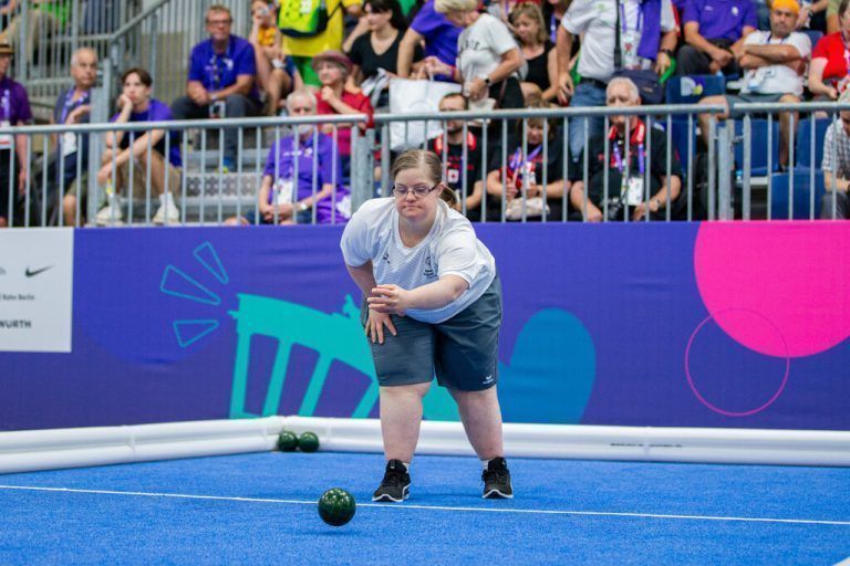 Svenja Gehrmann und das Bocciateam holten die Bronzemedaille.