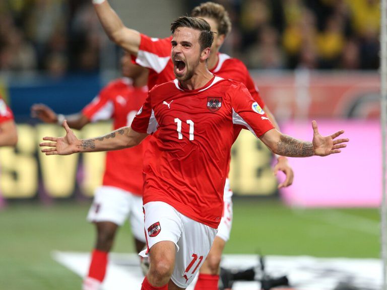 Trotz dem Torjubel von Martin Harnik verlor Österreich 2013 mit 1:2gepa