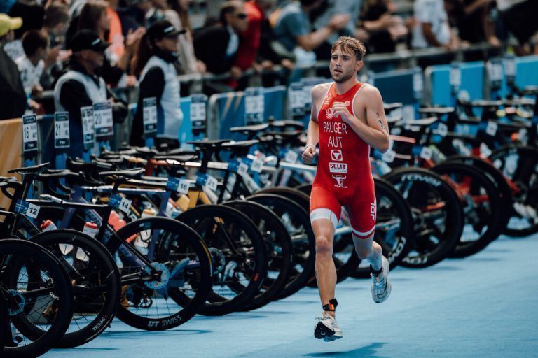 Vor der Laufstrecke lag Leon Pauger in der Führungsgruppe. GEPA