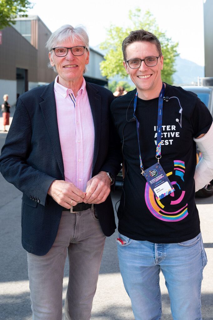 WKV-Präsident Wilfried Hopfner und Russmedia-GF Georg Burtscher.