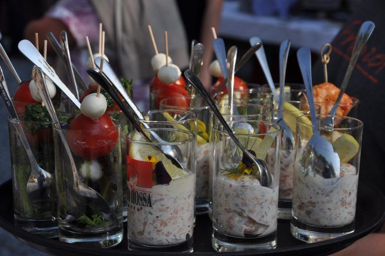 Das Catering kann sich sehen lassen.