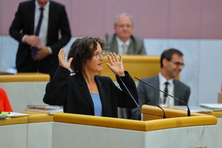 Die Klubobfrau der Grünen, Eva Hammerer, sieht im Bildungsbereich die Notwendigkeit für eine "Generalsanierung" und nicht nur für eine einfache Baustelle. <span class="copyright">Klaus Hartinger</span>