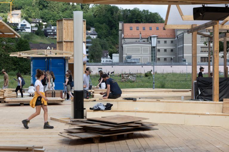 Der Aufbau geht in die finale Phase.