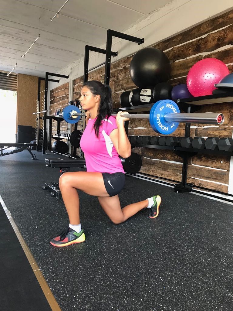 ... verbringt Chantal Düringer auch viel Zeit in der Kraftkammer.