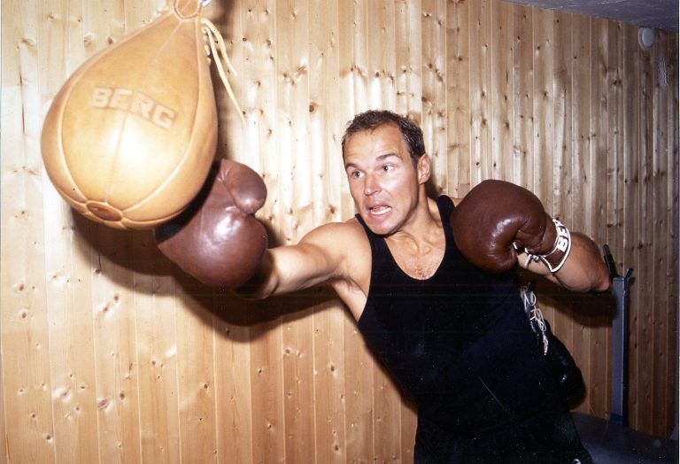 . . . oder später im Boxtraining. <span class="copyright">Privat/2</span>