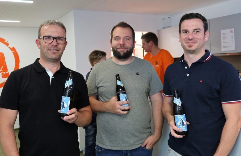 Christian, Alexander und Dominik beim Festakt der jubilierenden Jugend Aktiv Buch.
