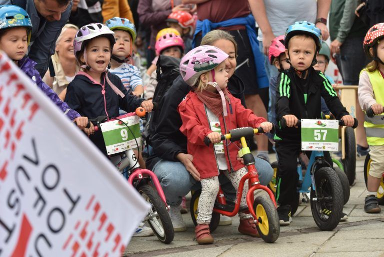 Gespanntes Warten auf den Start.