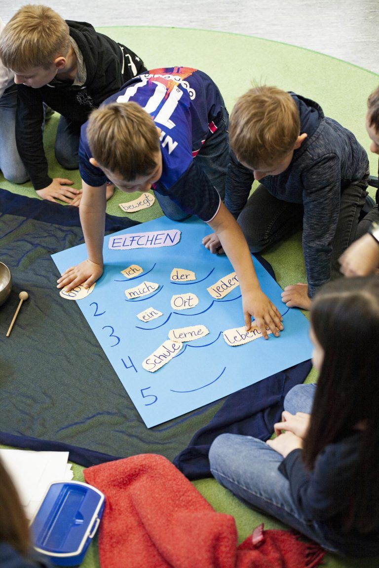 Dann stand das Elfchen-Schreiben auf dem Programm. 