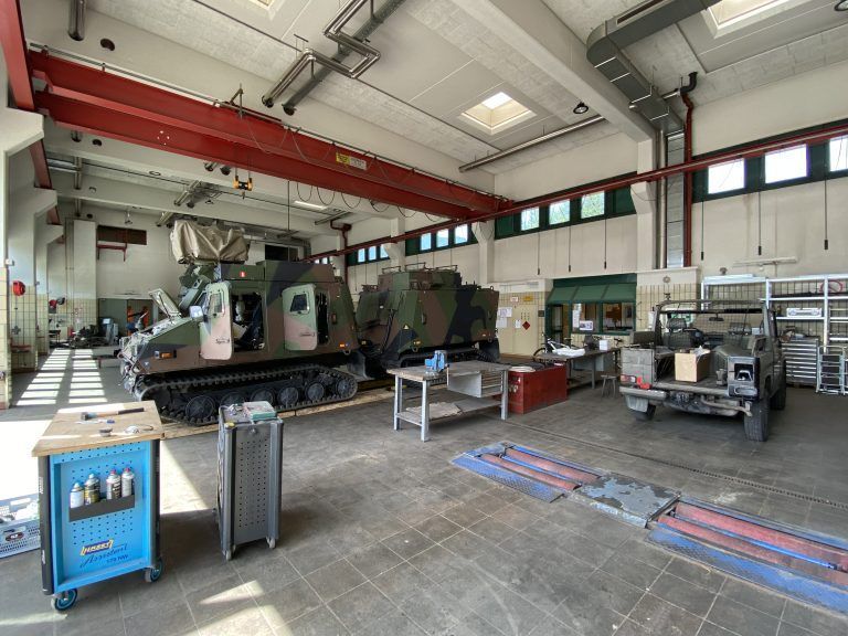 Auch die Werkstätten sind für die Besucher vorbereitet worden. <span class="copyright">VN/Rauch</span>