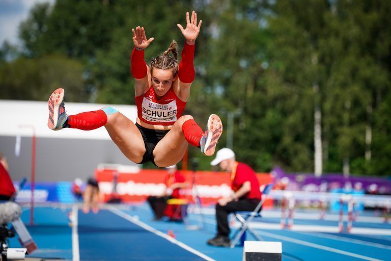 Chiara-Belinda Schuler belegte bei der U23-EM im Siebenkampf mit 5799 Punkten den fünften Rang.ÖLV/Coen Schildman