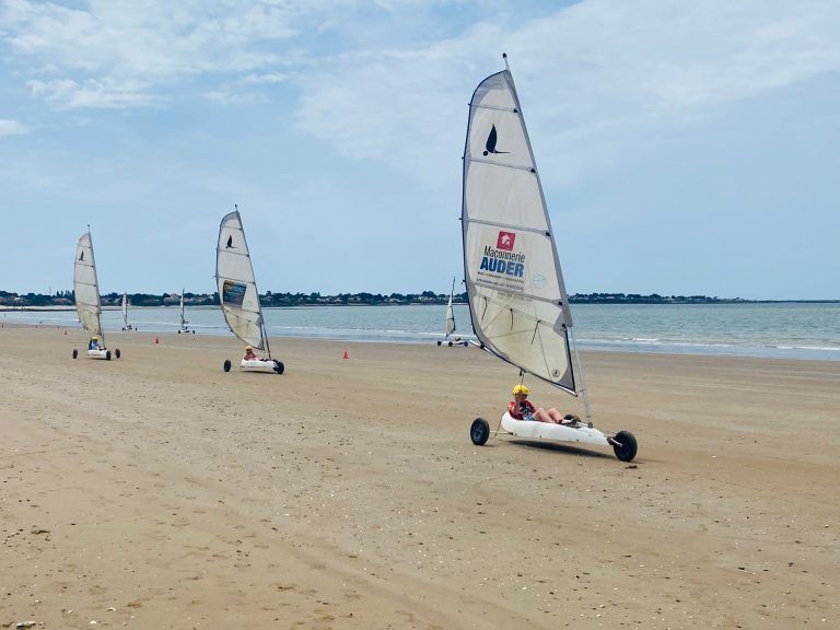 Auch das Strandsegeln machte Spaß.
