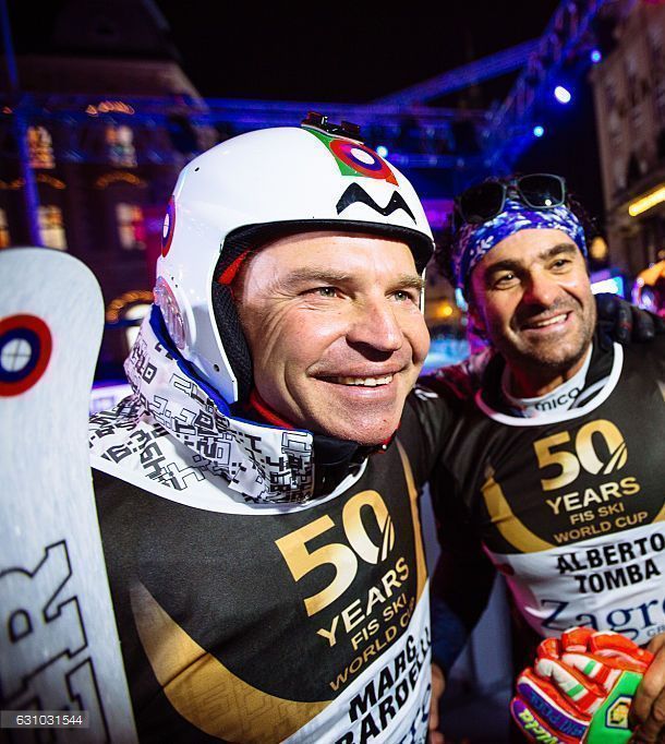 Marc Girardelli und Alberto Tomba. <span class="copyright">Privat</span>