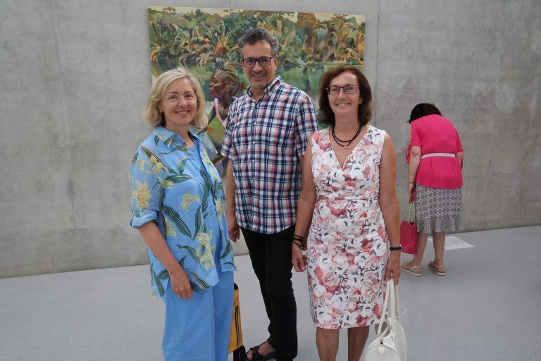 Karin Fritz, Künstler Clemens Gall und Medizinerin Gabi Fritz.