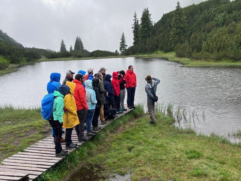 Exkursion zum Natura-2000-Gebiet Wiegensee mit Regionsmanager Christian Kuehs im Rahmen der Ausbildung.