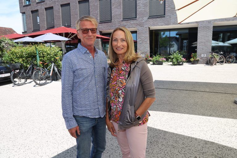 Baumeister Thomas Spiegel und Architektin Karin Aicher.