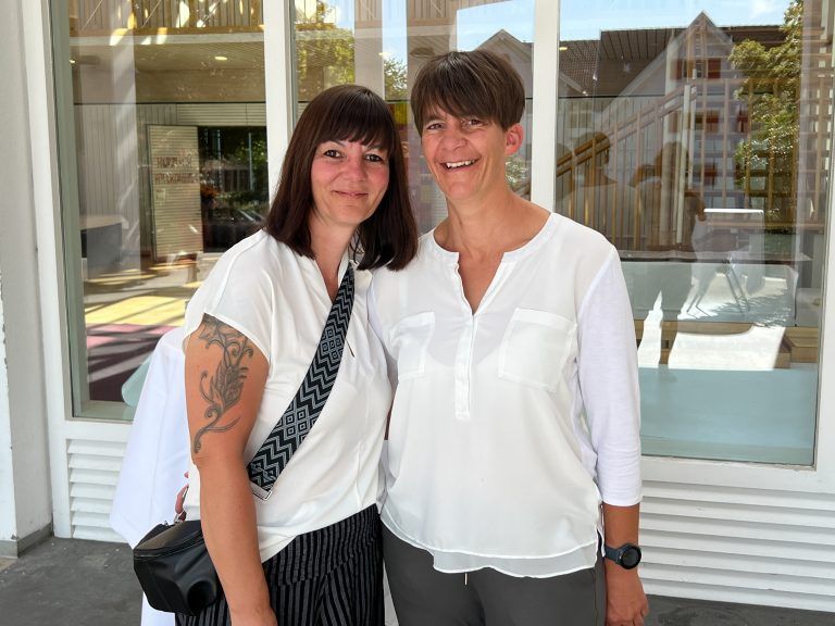 Claudia Oberhauser und Renate Sutterlüty kamen nach Klaus.