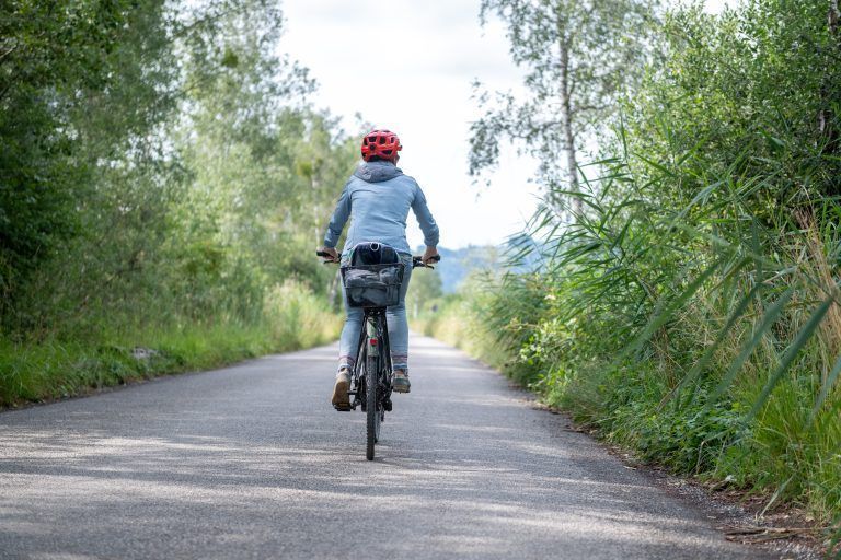 Es grünt so grün auf der gesamten Strecke. Das macht die Radtour so schön.