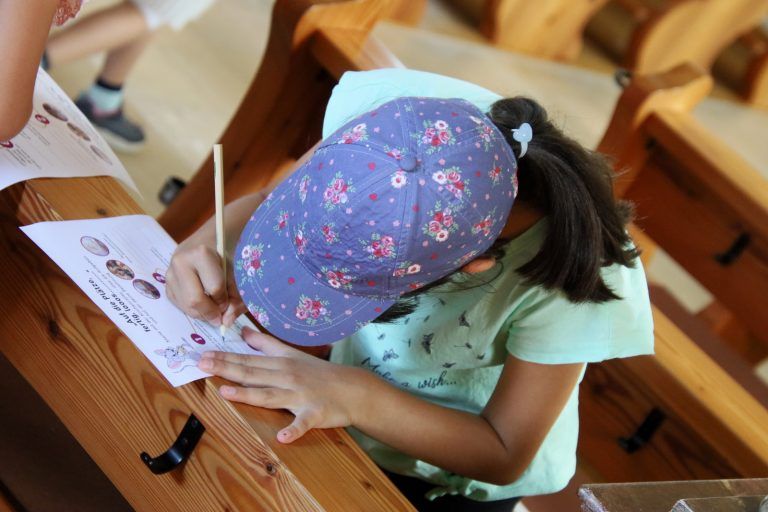 Bei der Kinder-Kirchen-Ralley waren Köpfchen und Muskeln gefragt.