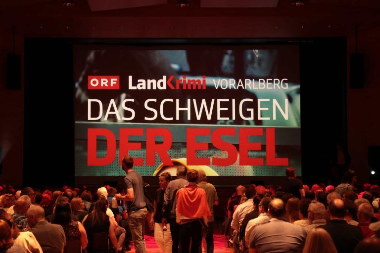 Landkrimi-Premiere im "Cubus" in Wolfurt.