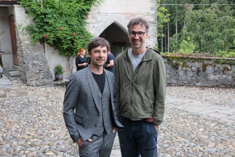 Schauspieler Stefan Pohl und Tobias Fend.