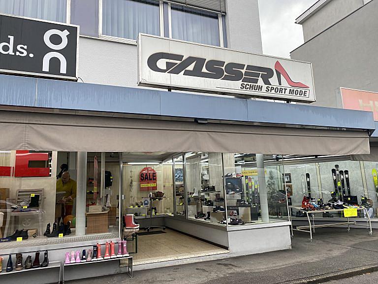 Das Gasser Schuh- und Sportgeschäft im Vorkloster wurde im vergangenen Jahr geschlossen. <span class="copyright">VN/Pem</span>