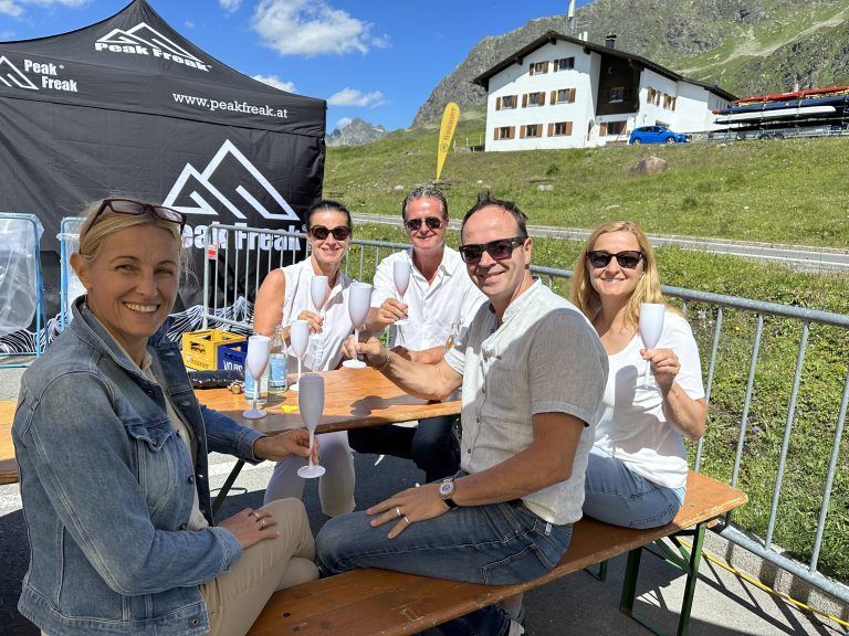 Diese Geburtstagsgesellschaft besuchte auch den Streetfoodmarkt.