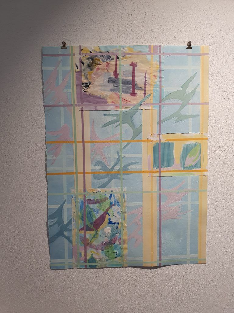 Rauschen, 2018, Acryl auf Papier, 56 x 75 cm