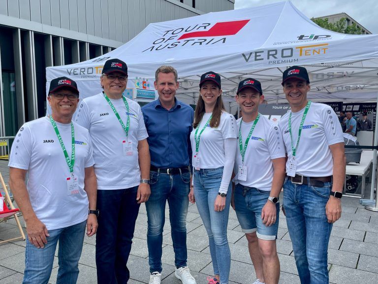 Das Team der Arbeiterkammer mit Fritz Dietrich, Thomas Jutz, Bernhard Heinzle, Jessica Lutz, Marcel Gilly, Bernd Giesinger (von links).