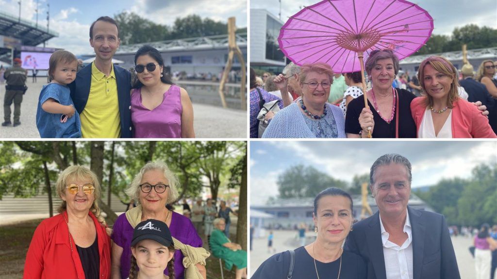 Zahlreiche Schaulustige bei der Eröffnung der 77. Bregenzer Festspiele