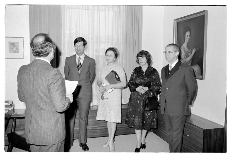 Maria Bösch-Fußenegger erhielt 1976 den Kulturpreis des Landes Vorarlberg. <span class="copyright">Helmut Klapper, Vorarlberger Landesbibliothek</span>