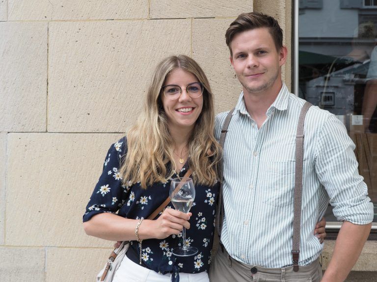 Chiara und Nico Busalla feierten mit.