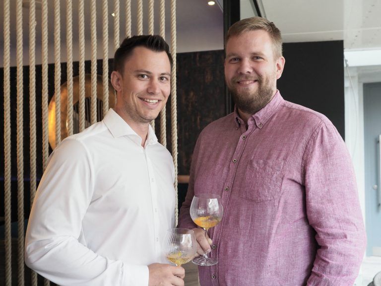 Alexander Brändle und Daniel Beller unterhielten sich bestens.