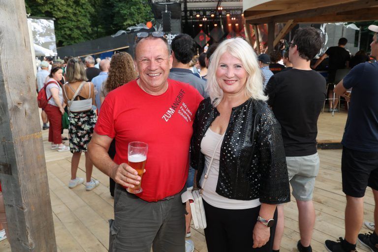 Christian Spiegel (Schlinser Ofenmanufaktur) und Ex-Eventmanagerin Andrea Brinkmann.