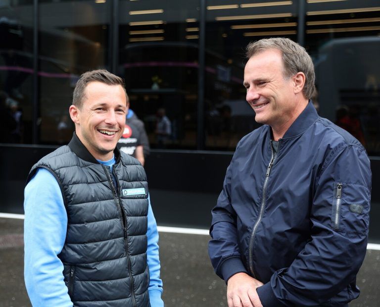 Christian Klien war als Boxenreporter im Einsatz.
