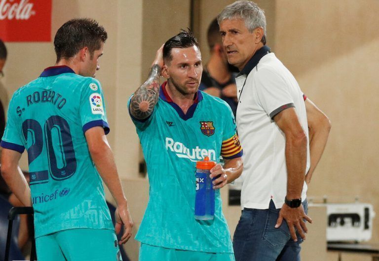 Coach Setién arbeitete einst mit Messi.ap
