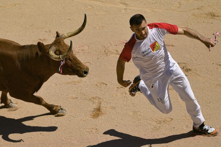 Das Fest zu Ehren des Stadtheiligen San Fermín gibt es schon seit 1591.AP