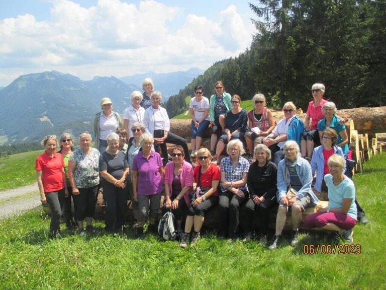 Die Lustenauer Turnerfrauen unternahmen eine Wanderung auf die Lustenauer Hütte.