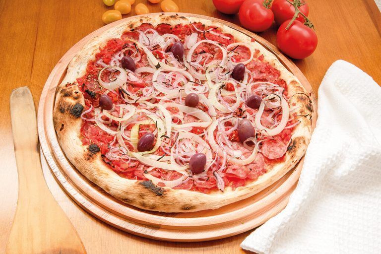 Auberginen, Penne und natürlich Pizza