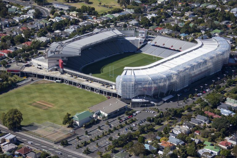 Im Eden Park von Auckland (Nzl) findet das Eröffnungsmatch Neuseeland gegen Norwegen statt.ap