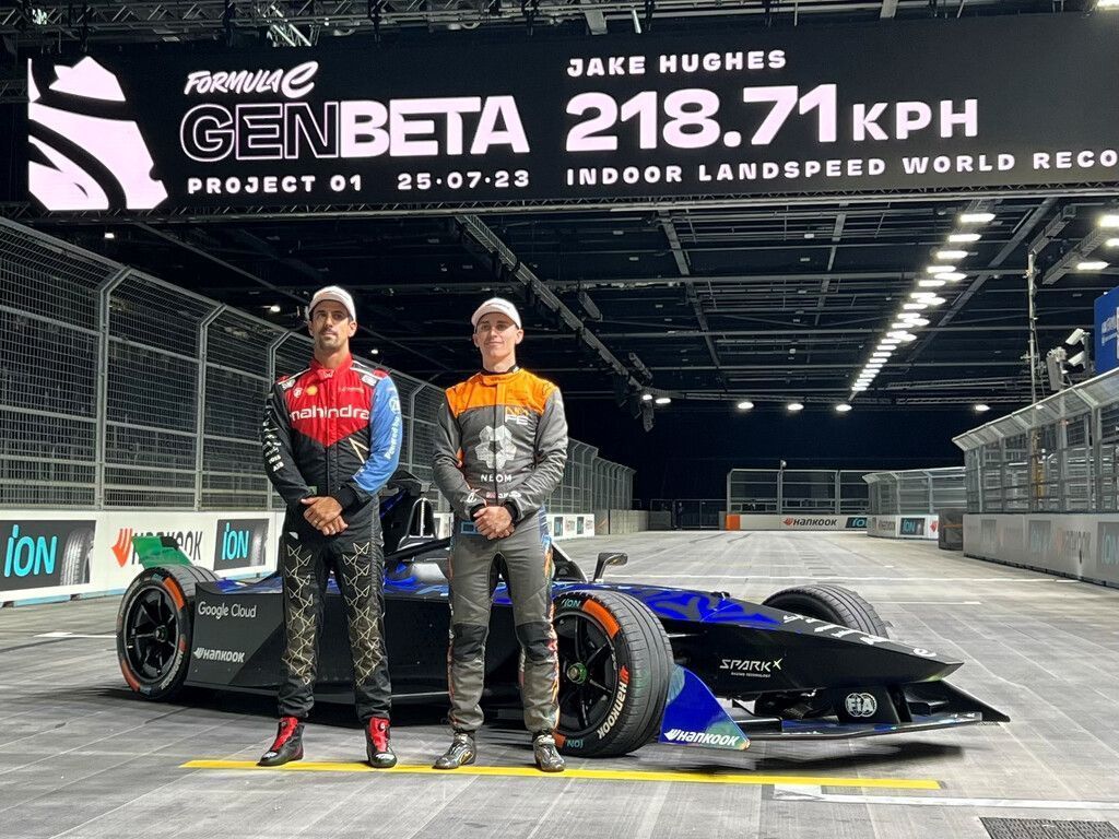 218,7 km/h mit ­Formel-E-Flitzer
