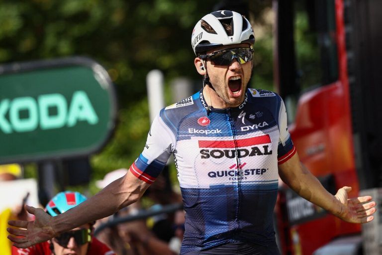 Kasper Asgreen gewann in einem spannenden Finish den Sprint der 18. Tour-Etappe.afp
