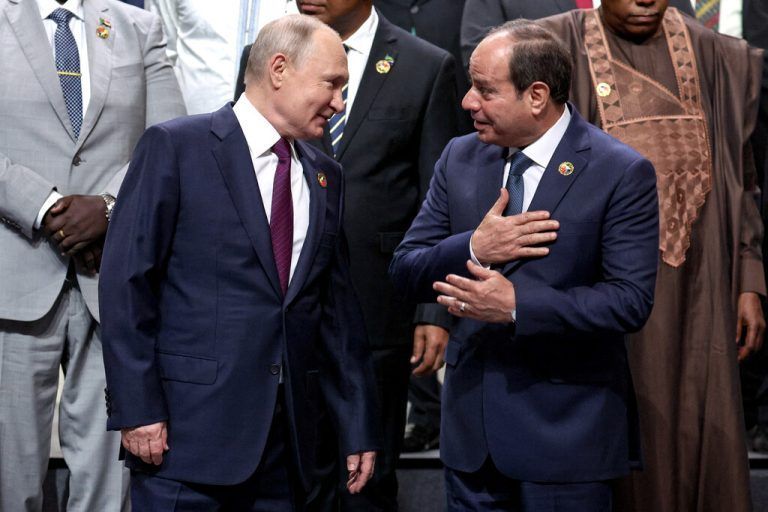 Kremlchef Putin und Ägyptens Präsident al-Sisi. Tass/Reuters