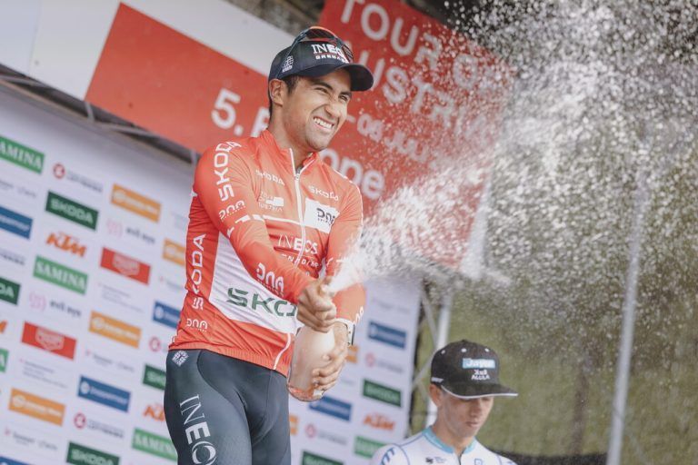 Ließ die Korken knallen: Tour-Gesamtsieger Narvaez.APA