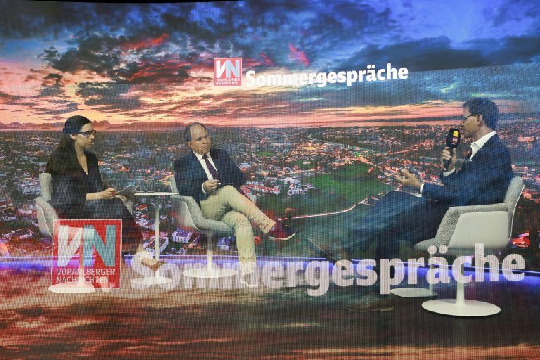 Sommergespräche mit Landeshauptmann Markus Wallner. <span class="copyright">VN/Paulitsch</span>
