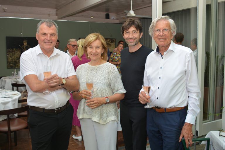 Matthias und Michaela Praeg mit Andreas und Helmut Kopf.