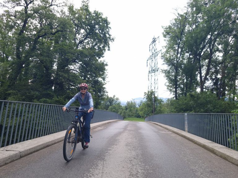 Über diese Brücke geht es schnurstracks in Richtung Lustenau. <br><br><br>
