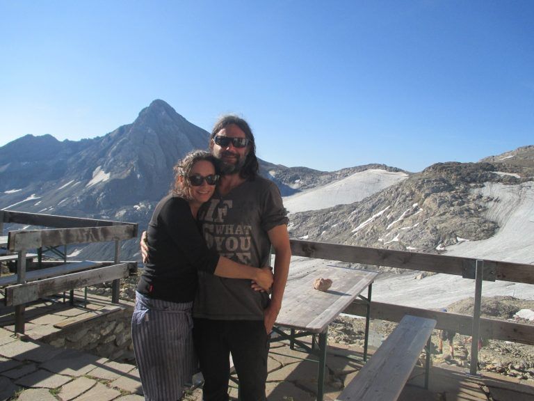 Andrea Juen und Matthias Schatz bewirten die Mannheimer Hütte.